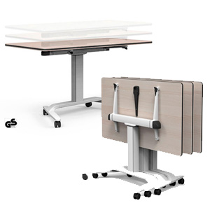 adjustable height monitor support for  standing